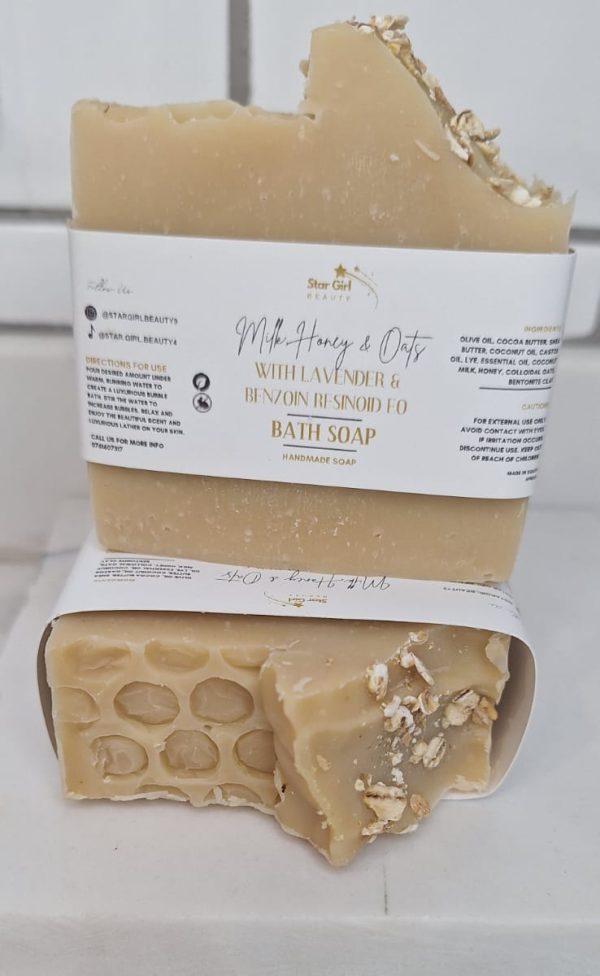 Milk,honey and oats soap Milk, Honey & Oats
